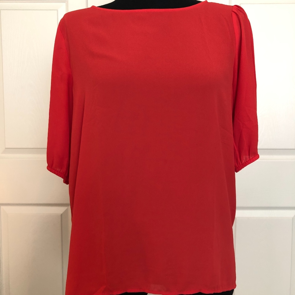 Red LOFT blouse